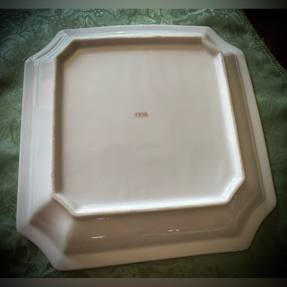 Vintage Andrea By Sadek Japanese Porcelain Square trinket 7938 Excellent cond. - Picture 8 of 9